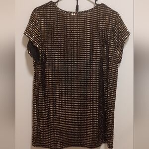 Elegant Black and Gold Women's Blouse